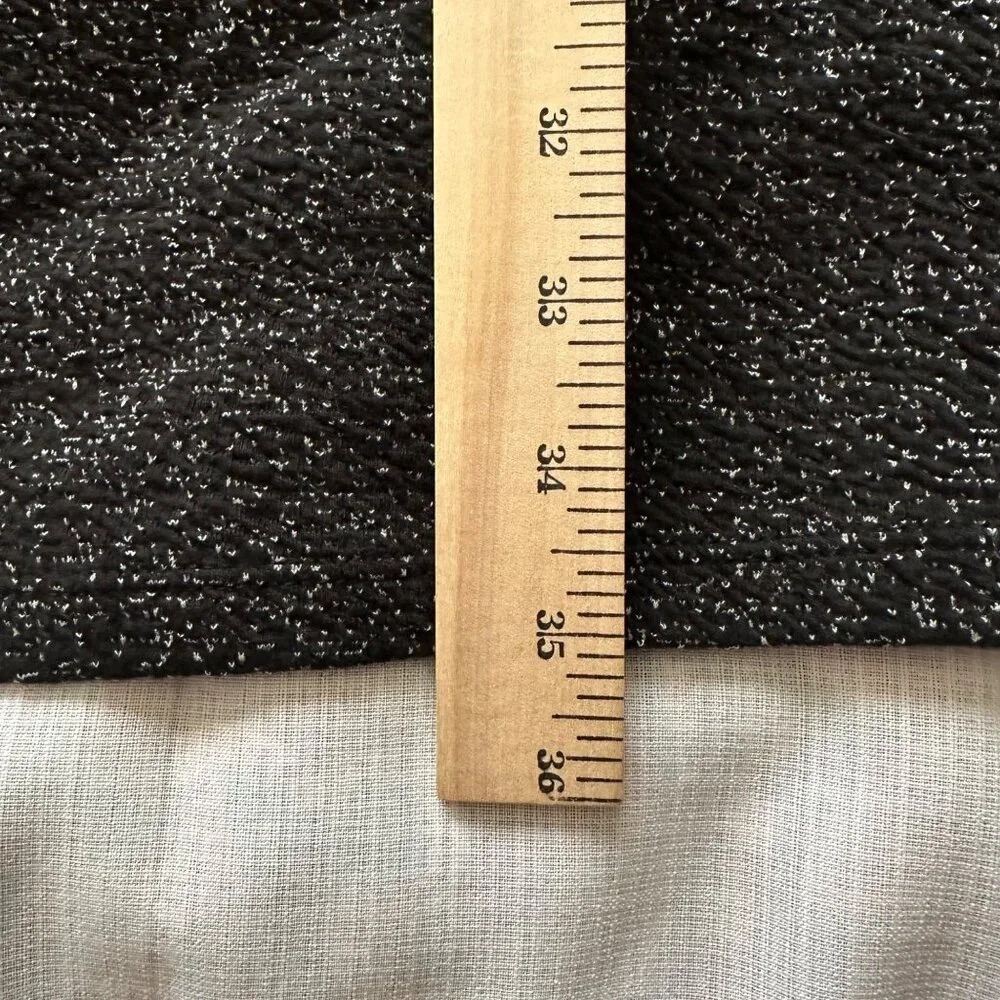 Simply Styled Black Speckled Short Sleeve Dress Size XLP Career Capsule Academia - Picture 5 of 5